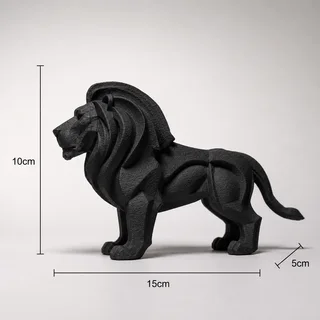 Escultura León Acabado Roca - Ariz Creativo