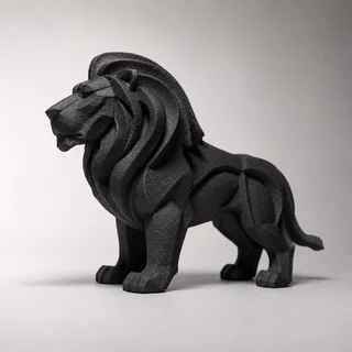 Escultura León Acabado Roca - Ariz Creativo