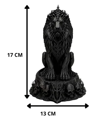 Escultura León con Calaveras 17 cm - Ariz Creativo