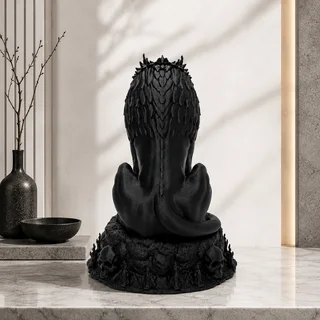Escultura León con Calaveras 17 cm - Ariz Creativo
