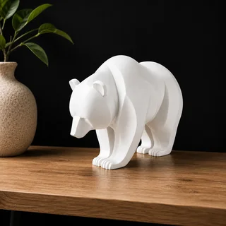 Escultura Oso Minimalista 15 cm - Ariz Creativo