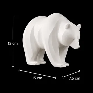 Escultura Oso Minimalista 15 cm - Ariz Creativo