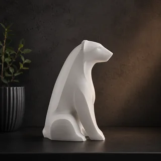 Escultura Oso Polar 15 cm - Ariz Creativo