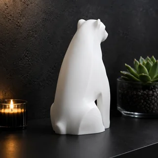 Escultura Oso Polar 15 cm - Ariz Creativo