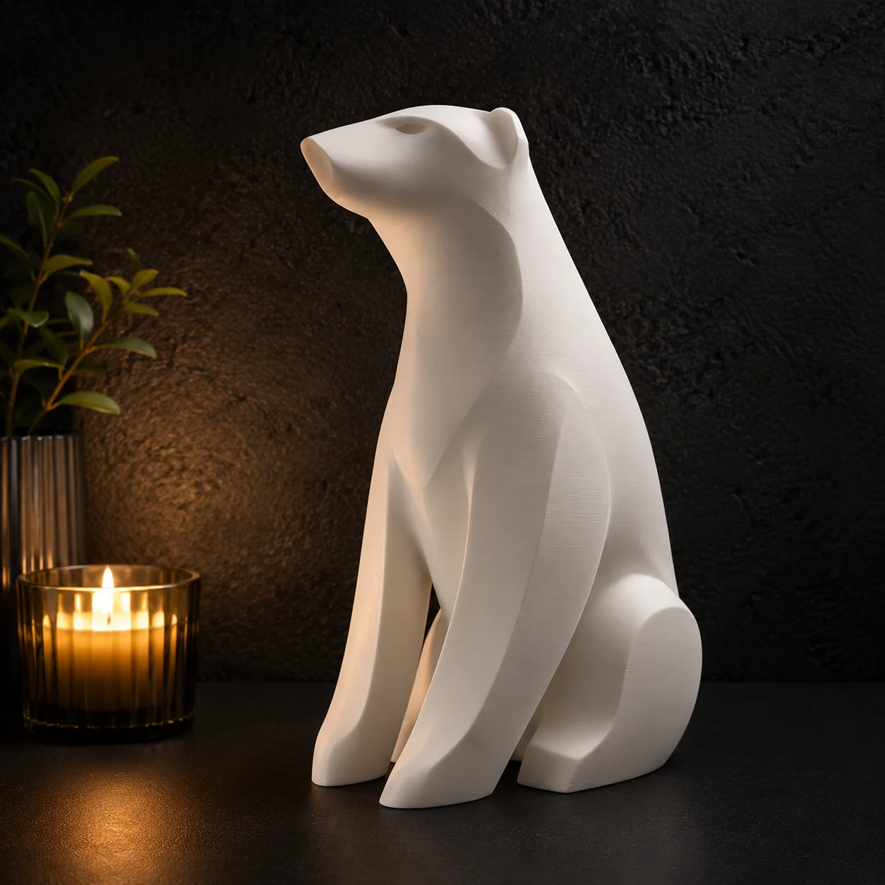 Escultura Oso Polar 15 cm - Ariz Creativo