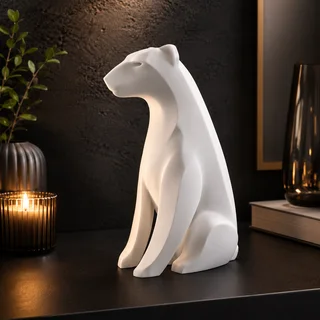 Escultura Oso Polar 15 cm - Ariz Creativo