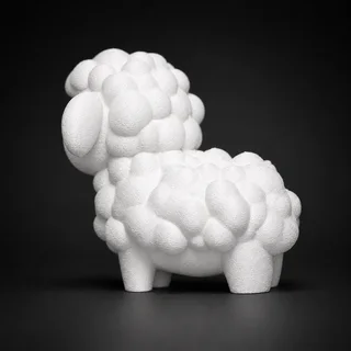 Escultura Oveja Acabado Roca - Ariz Creativo