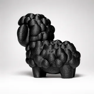 Escultura Oveja Acabado Roca - Ariz Creativo