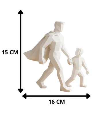 Escultura Padre con Hijos - Ariz Creativo