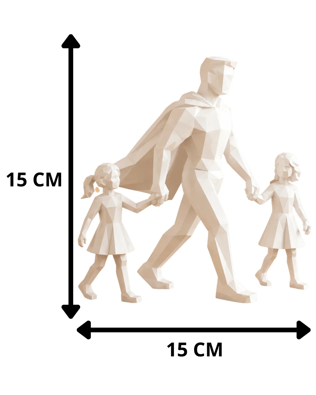 Escultura Padre con Hijos - Ariz Creativo