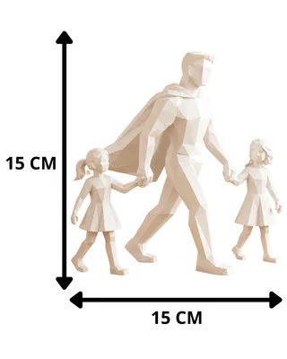 Escultura Padre con Hijos - Ariz Creativo