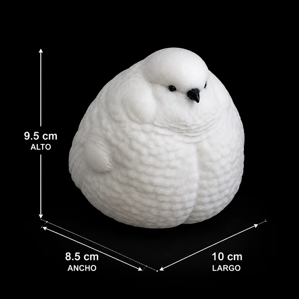 Escultura Pájaro Gordito - Ariz Creativo