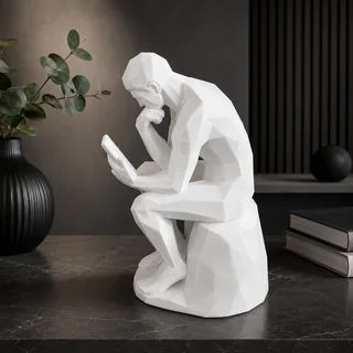 Escultura Pensador con Celular - Ariz Creativo