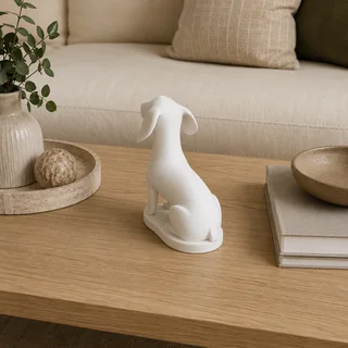 Escultura Perro Sentado 13 cm - Ariz Creativo