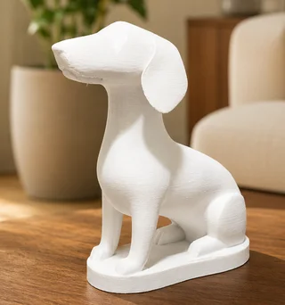 Escultura Perro Sentado 13 cm - Ariz Creativo