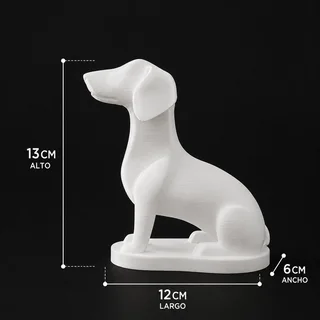Escultura Perro Sentado 13 cm - Ariz Creativo