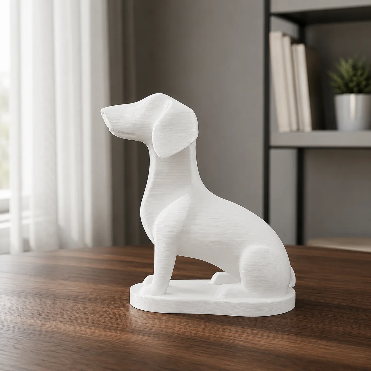 Detalle de Escultura Perro Sentado 13 cm