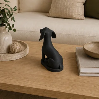 Escultura Perro Sentado 13 cm - Ariz Creativo