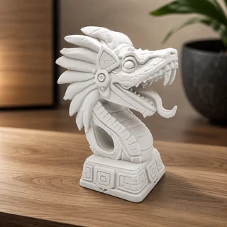 Escultura Quetzalcóatl 15 cm - Ariz Creativo