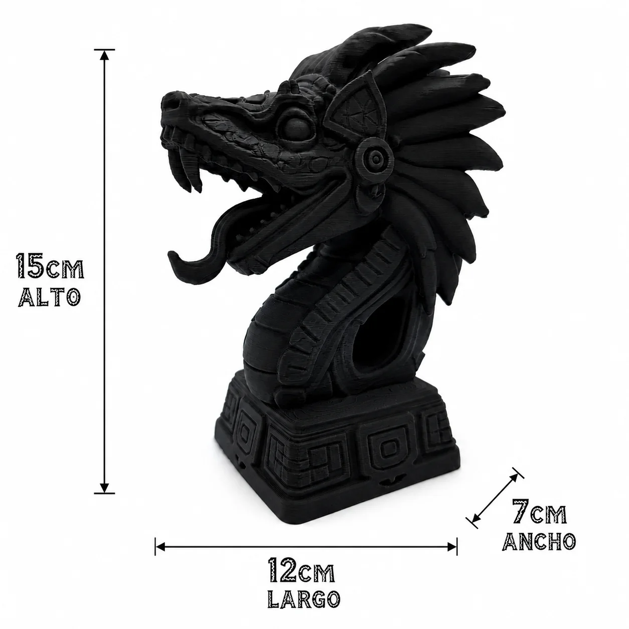 Escultura Quetzalcóatl 15 cm - Ariz Creativo