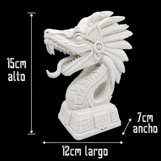 Escultura Quetzalcóatl 15 cm - Ariz Creativo