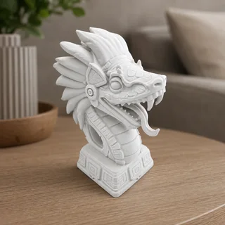 Escultura Quetzalcóatl 15 cm - Ariz Creativo