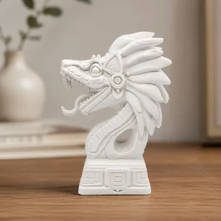 Escultura Quetzalcóatl 15 cm - Ariz Creativo