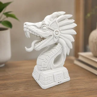 Escultura Quetzalcóatl 15 cm - Ariz Creativo