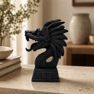 Escultura Quetzalcóatl 15 cm - Ariz Creativo