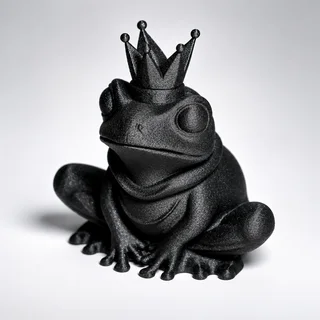 Escultura Rana Rey con Corona - Ariz Creativo