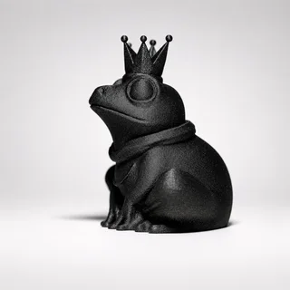 Escultura Rana Rey con Corona - Ariz Creativo