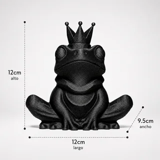 Escultura Rana Rey con Corona - Ariz Creativo