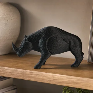 Escultura Rinoceronte Minimalista 18 cm - Ariz Creativo