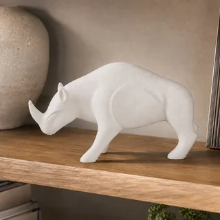 Escultura Rinoceronte Minimalista 18 cm - Ariz Creativo