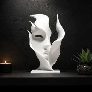 Escultura Rostro de Mujer Abstracto - Ariz Creativo