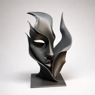 Escultura Rostro de Mujer Abstracto - Ariz Creativo