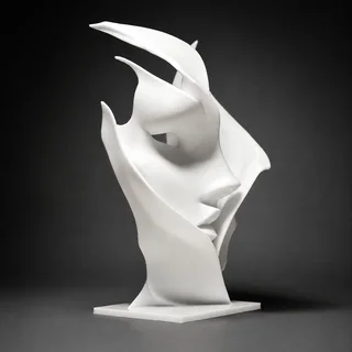 Escultura Rostro de Mujer Abstracto - Ariz Creativo