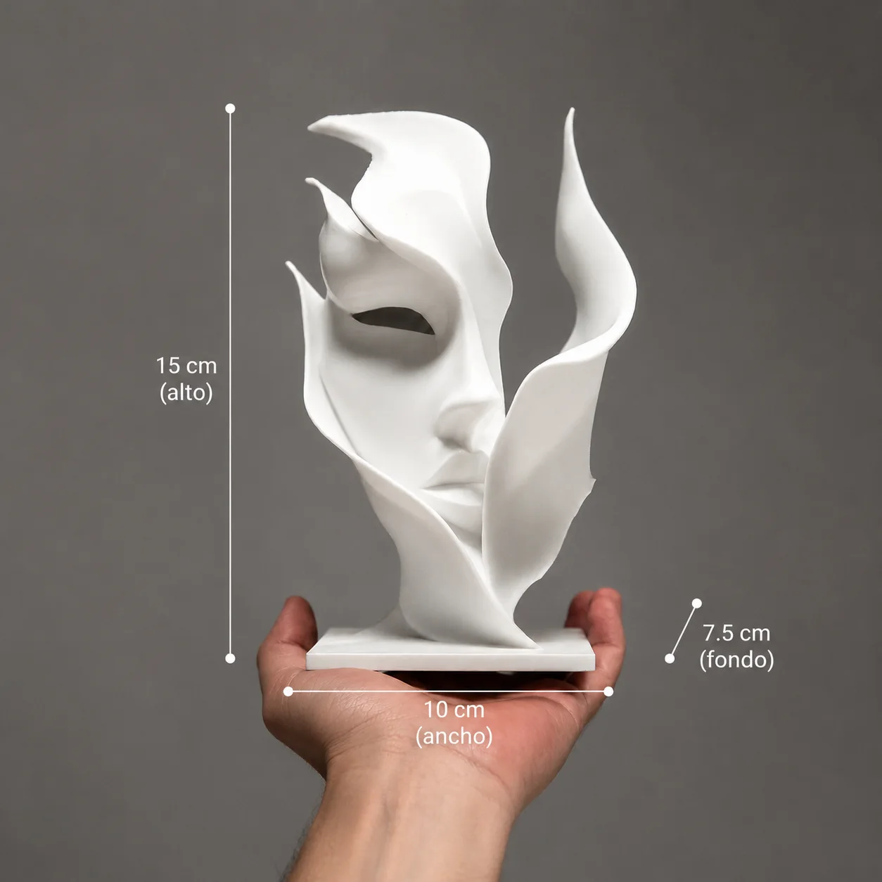 Escultura Rostro de Mujer Abstracto - Ariz Creativo