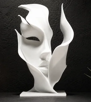 Escultura Rostro de Mujer Abstracto - Ariz Creativo