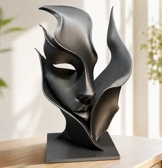 Escultura Rostro de Mujer Abstracto - Ariz Creativo