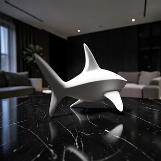 Escultura Tiburón Moderna - Ariz Creativo