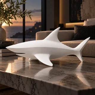 Escultura Tiburón Moderna - Ariz Creativo