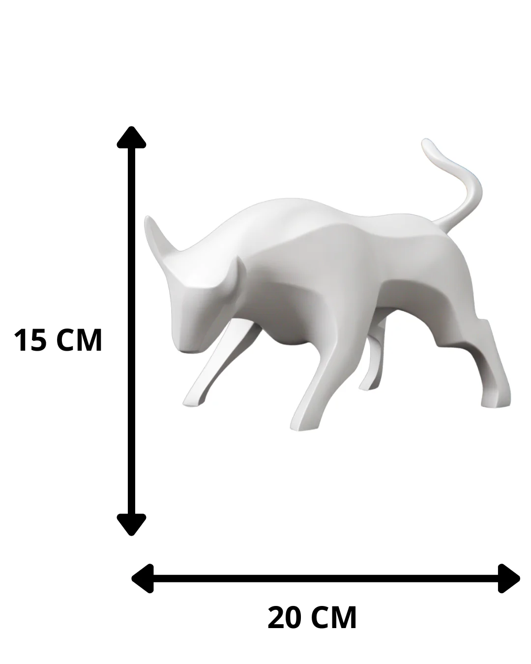 Escultura Toro 20 cm - Ariz Creativo