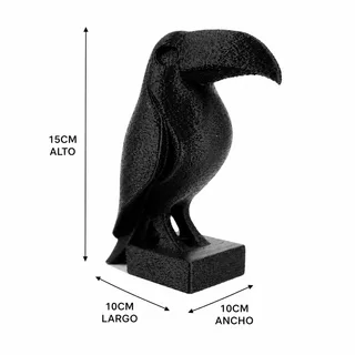 Escultura Tucán Minimalista 15 cm - Ariz Creativo