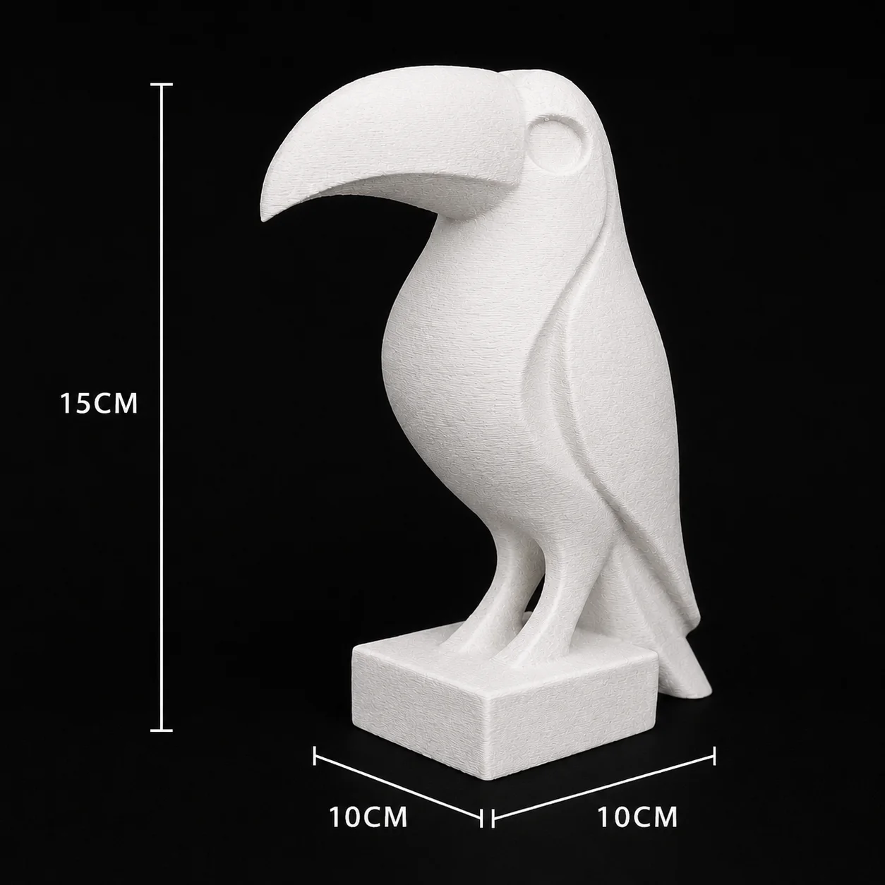 Escultura Tucán Minimalista 15 cm - Ariz Creativo