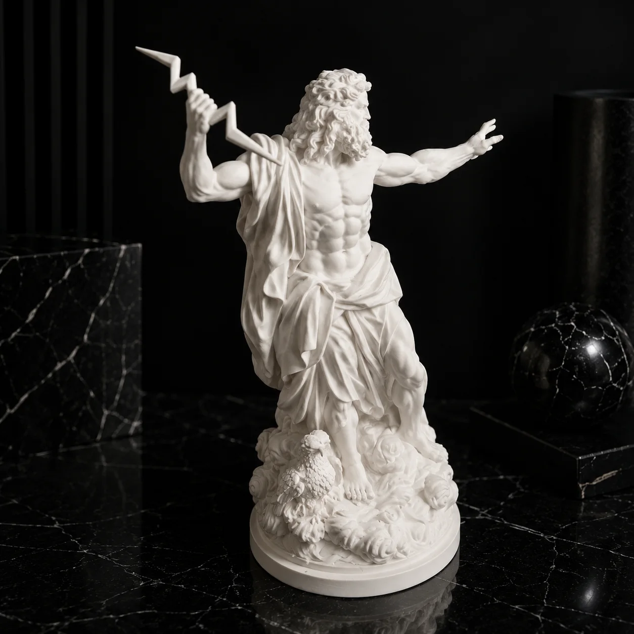 Detalle de Escultura Zeus 24 cm