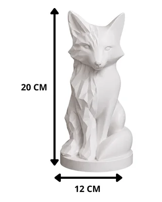 Escultura Zorro Espiritual 20 cm - Ariz Creativo