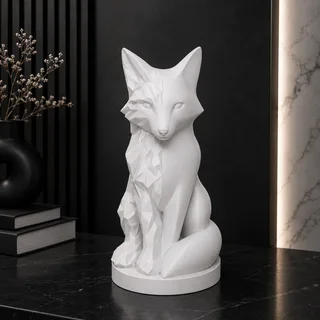 Escultura Zorro Espiritual 20 cm - Ariz Creativo