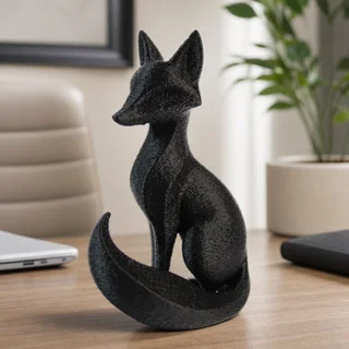 Escultura Zorro Minimalista 15 cm - Ariz Creativo