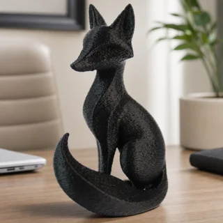 Escultura Zorro Minimalista 15 cm - Ariz Creativo